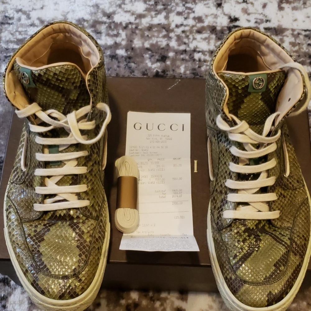 Python Gucci sneakers